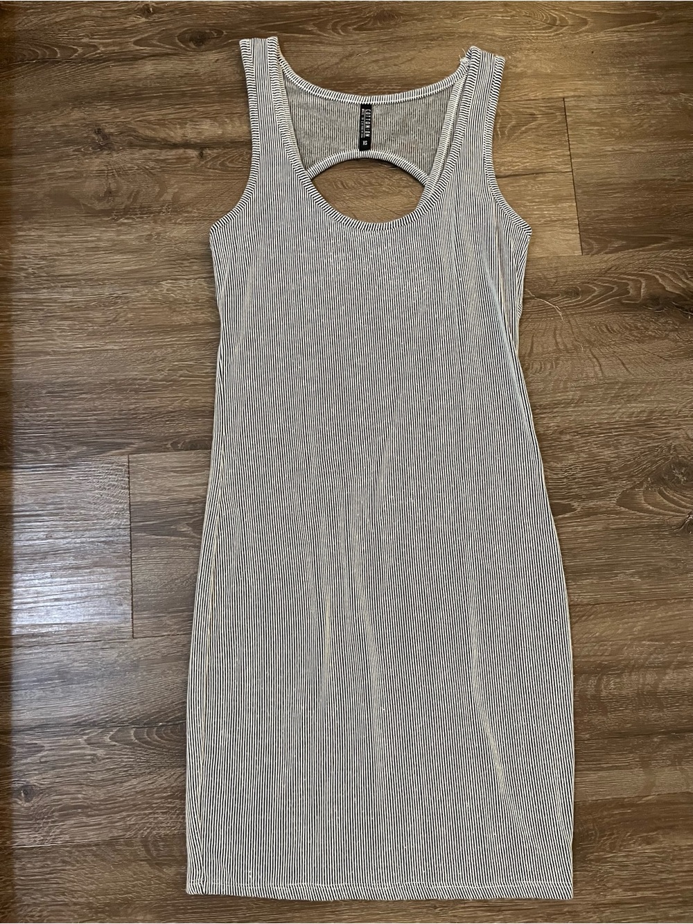 Cotton On Ribbed Midi Tank Dress in Light Gray